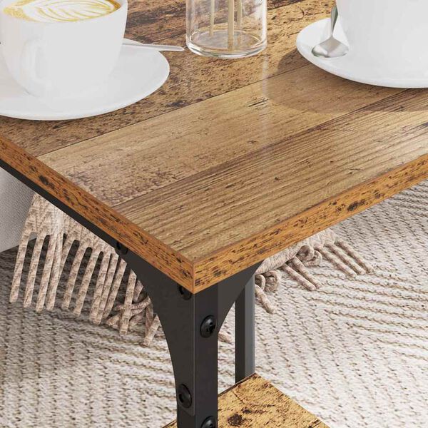 vidaXL Salontafel Oud Hout 40 x 40 x 55 cm Bewerkt hout