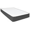 vidaXL Boxspring stof donkergrijs 140x200 cm