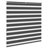 vidaXL Zebra rolgordijn 145x150 cm stofbreedte 140,9 cm zwart