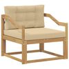 vidaXL Buiten Midden Sofa Polyester Wit