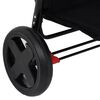 vidaXL Kinderwagen 2-in-1 staal lichtgrijs