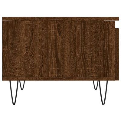 vidaXL Salontafels 2 st 50x46x35 cm bewerkt hout bruin eikenkleur