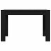 vidaXL Eettafel 120x60x76 cm spaanplaat zwart eikenkleurig