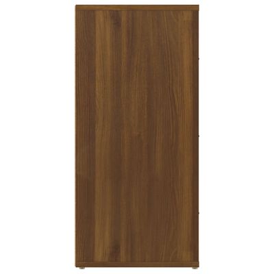 vidaXL Dressoir 40x33x70 cm bewerkt hout bruin eikenkleur