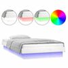 vidaXL Bedframe LED massief hout 90x200 cm