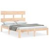 vidaXL Bedframe zonder matras massief grenenhout 140x190 cm