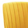 vidaXL Eetkamerstoelen draaibaar 2 st fluweel geel