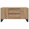 vidaXL Salontafel Artisan Eiken 102 x 44,5 x 50 cm Bewerkt hout