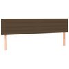 vidaXL Hoofdborden 180x5x78/88 cm stof donkerbruin