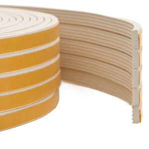 vidaXL Zelfklevende raamafdichting Wit 10 x 4 mm 12 m EPDM-schuim