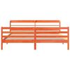 vidaXL Bedframe zonder matras massief grenenhout wasbruin 200x200 cm
