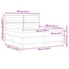 vidaXL Boxspringbed met matras met hoofdeinde Blauw 180 x 200 cm Stof