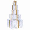 vidaXL Kerst led-cadeaudozen stapel 250 LED's Koel wit