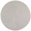 vidaXL Binnen kleed GALATI Cr&egrave;mekleurig &Oslash; 160 CM Polyester