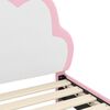 vidaXL Bedframe voor kinderen met hoofdbord Roze 80 x 160 cm PU