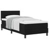 vidaXL Boxspringbed met kussen met hoofdeinde Zwart 80 x 200 cm Stof