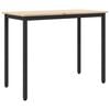 vidaXL Tafel Naturel 100 x 50 x 77 cm Engineered hout en staal