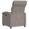 vidaXL Fauteuil verstelbaar stof taupe