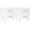 vidaXL Nachtkastjes 2 st 40x35x47,5 cm bewerkt hout wit