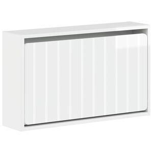 vidaXL Wandgemonteerde Schoenkast ZWOLLE 71 x 17 x 43 cm Bewerkt hout