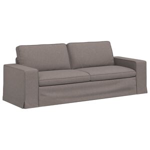 vidaXL Bank Taupe 222 x 80 x 82 cm Stof