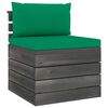 vidaXL 9-delige Loungeset met kussens pallet massief grenenhout