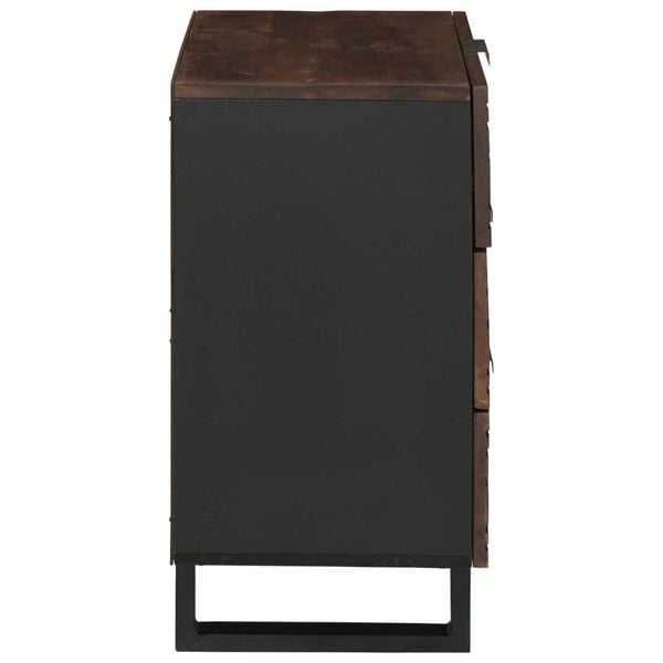 vidaXL Nachtkastje Walnotenhout 50 x 33 x 62 cm Massief acaciahout