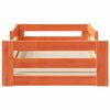 vidaXL Bedframe zonder matras massief grenenhout wasbruin 100x200 cm