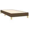 vidaXL Boxspring bed 100x200 cm stof donkerbruin