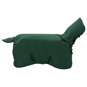 vidaXL Paardendeken Volledig Donkergroen 75 cm Polyester Fleece