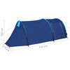 vidaXL Tent 4-persoons marineblauw en lichtblauw