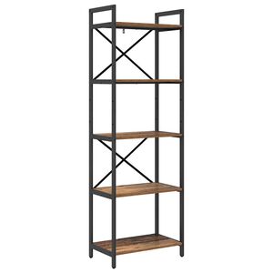 vidaXL Boekenkast 5-laags 56 x 34 x 171 cm Bewerkt hout Oud Hout