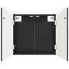 vidaXL Dartbord Kabinet Zwart 56 x 12 x 63 cm Bewerkt hout