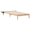 vidaXL Bedframe met Zijtafels Naturel 100 x 210 cm Massief grenenhout