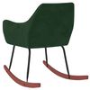 vidaXL Schommelstoel fluweel donkergroen