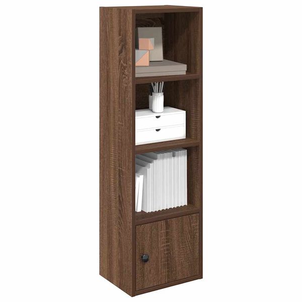 vidaXL Boekenkast 31x24x102 cm bewerkt hout bruin eikenkleurig