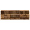 vidaXL Tv-meubel 150x33,5x45 cm bewerkt hout oud houtkleurig