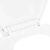 vidaXL Toiletbril soft-close met quick-release ontwerp wit