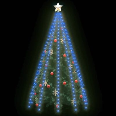 vidaXL Kerstboomverlichting met 300 LED's blauw net 300 cm