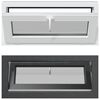 vidaXL Kelderraam RISOR 90 x 40 cm PVC en helder glas