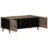 vidaXL Salontafel 100x54x40 cm massief mangohout lichtgrijs