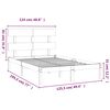 vidaXL Bedframe massief hout 120x190 cm