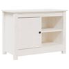 vidaXL Tv-meubel 70x36,5x52 cm massief grenenhout wit