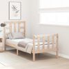 vidaXL Bedframe met hoofdbord massief hout