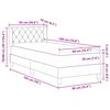 vidaXL Boxspringbed met matras Donkergrijs 190 x 90 cm Fluweel