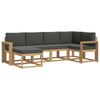 vidaXL Buiten bankenset 6 st Wit en antracietkleurig Polyester