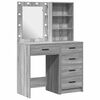 vidaXL Plafondtafel met lade 2 pcs Grijs 50 x 41 x 135 cm Bewerkt hout