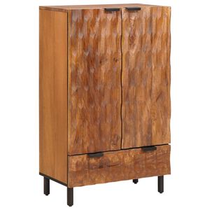 vidaXL Hoge kast met lade Acacia Bruine Afwerking 60 x 33 x 100 cm
