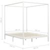 vidaXL Hemelbedframe met 2 lades massief grenenhout wit 180x200 cm
