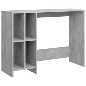 vidaXL Bureau 102,5x35x75 cm bewerkt hout betongrijs